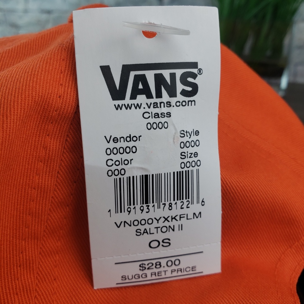 NWT  Vans Salton II Orange Unisex Hat - Picture 6 of 6